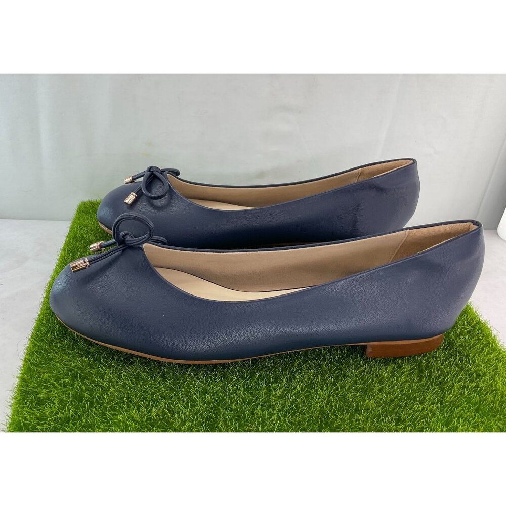 New Ms. Choo Womens Midnight Blue Ballet Flats Size 38